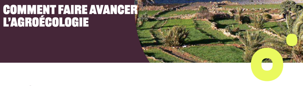 comment faire avancer l'agroecologie